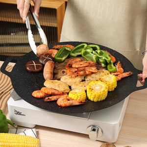 Plaque de cuisson en fonte – Pour grillades, poisson, viande, brochettes (SUPER PROMO 🔥 Stock limité !)