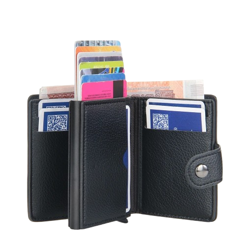 Portefeuille Automatique RFID  Double Tirage & Design Élégant